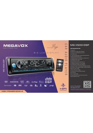 Megavox Mgx-x500dsp Car Audıo Player