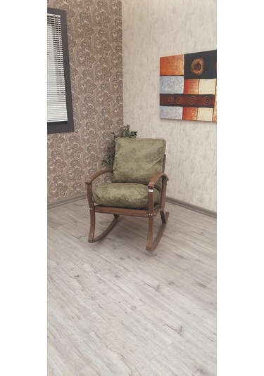 Emideco Ahşap Sallanır Koltuk Sandalye Demonte BahçeSalon Koltuğu