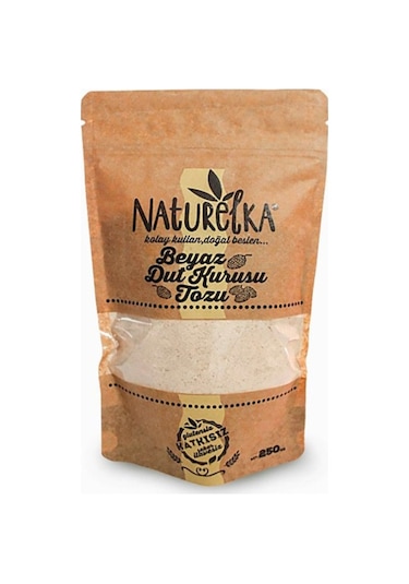 Naturelka Glutensiz Beyaz Dut Kurusu Tozu 250 G