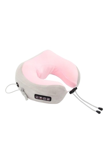 Elektrikli Usb Şarj Edilebilir Isıtmalı Boyun Masajı-pembe Pembe