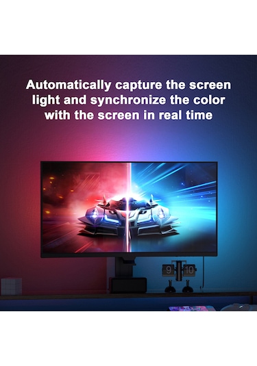 Rgb Phantom Atmosfer Gösterim Led Işık Çubuğu Müzik Ritmi Dinamik Işık Senkronizasyonu Yazılım Kontrol Edilebilir Renk/dinamik Mod/müzik Modu Diğer