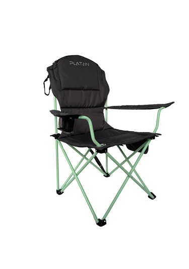 Platan Chair Ones-lp Hafif Katlanır Kamp Piknik Sandalyesi - Kolt Gri - Yeşil