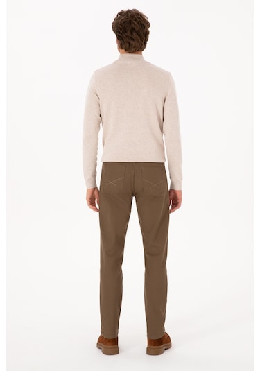 U.s. Polo Assn. Erkek Haki Pantolon Kanvas-chino 50310340-vr027 Haki