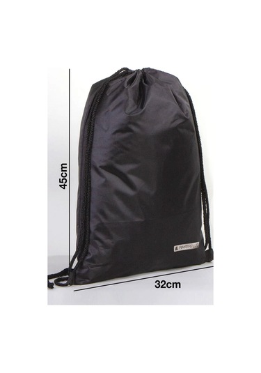 Rakerplus Siyah 32x45 Cm Su Geçirmez Büzgülü Krampon Ve Spor Çantası Siyah
