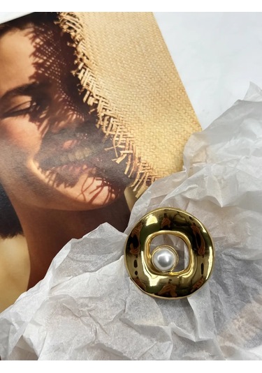 Best Price 34 Orijinal Şık İnci Broş 370345889 Altın Rengi