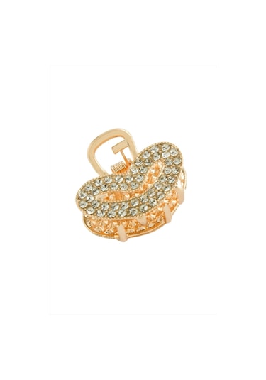 Kalp Taşlı Minik Metal Mandal Toka 2,5 Cm Diğer