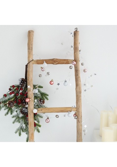 Novahub Noel Led Işık Zinciri, Pembe-beyaz, 20 Led, Pil İle Çalışan, Sıcak Beyaz, 2m Uzunluk, Çeşitli Modeller Diğer