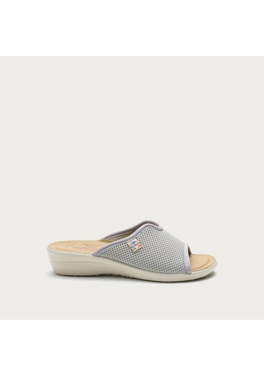 6012 Grey Terlik Kadın Diğer T4 429 Fe Fly Flot Cloth Slipper Fresh Classıc