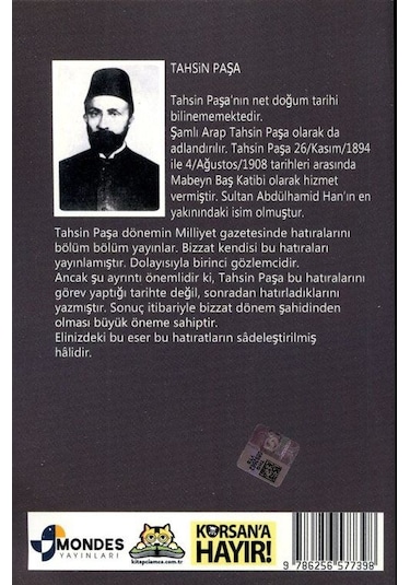Tahsin Paşa'nın Yıldız Sarayı Hatıraları / Tahsin Paşa