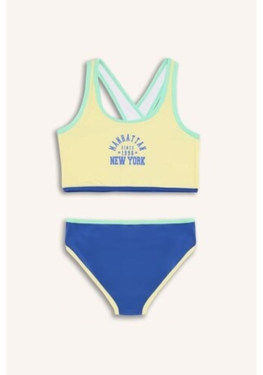 DeFacto Kız Çocuk Baskılı Bikini Takımı E0011A825HSYL236 Sarı DeFacto Kız Çocuk Baskılı Bikini Takımı E0011A825HSYL236 Sarı