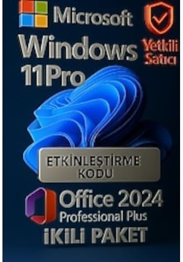 Mıcrosoft Windows 11 Pro + Office 2024 Pro Plus Dijital Lisans Anahtarı