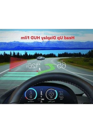 Novahub 4.9cm Genişlik Jms 5.9 Hud Ekran Yansıtıcı, Aşırı Hız Göstergesi, Şeffaf Film