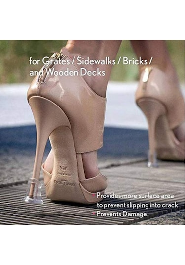 Topuklu Ayakkabı Sesi Önleyici Şeffaf Aparat 3 Çift S-m-l Ofis Içi Topuk Sesi Önleyici Kesici Şeffaf