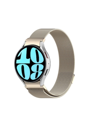 Galaxy Watch 6 Classic 47mm Uyumlu Krd-01 Metal Zore Kordon-gold