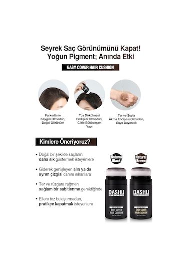 Dashu Daily Easy Cover Hair Cushion Brown