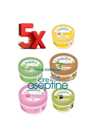 Cire Aseptine El Yüz ve Vücut Krem Seti 5 x 30 ML