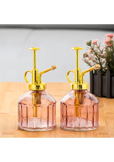 Perotti 15733 2li Mor Vintage Cam Bitki Sulama Şişesi Sulama Kabı