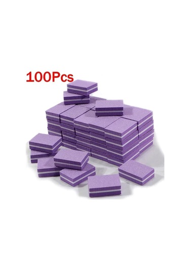 10-100 Adet Mini Parlatıcı Zımpara Dosyaları Blok Pedikür Manikür Bakımı Tırnak Sanat Tampon Lehçe Manikür Pedikür Tırnak Törpüsü Araçları Black