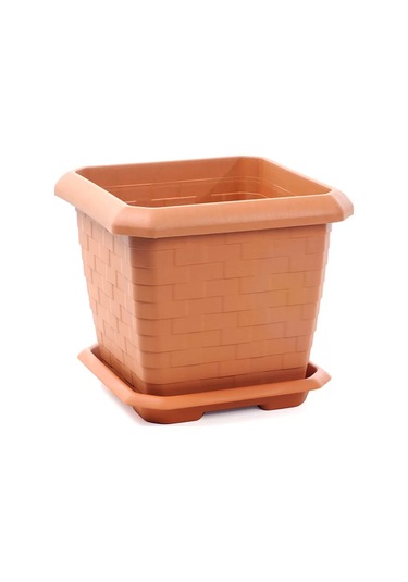 Hisar Kale Saksı 74,3 Lt - Kiremit Renk