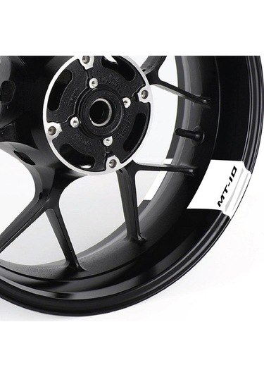 Yamaha Mt10 Motorsiklet Jant Detay Sticker Beyaz
