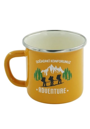 Orcamp Emaye Kupa 330 Ml Sarı Adventure Hardal