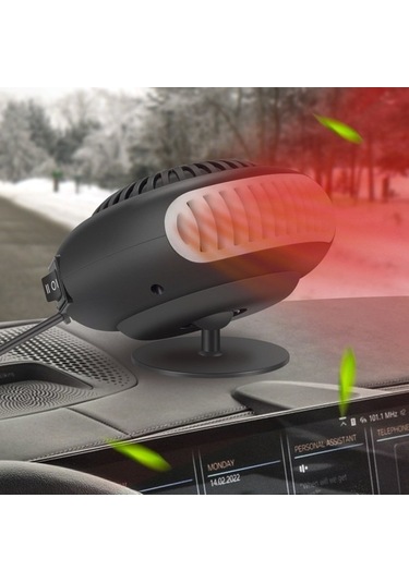 Dancemonkey Lichen Araba Isıtıcısı, Araba Camı Buğu Çözücü Ve Buz Çözücü Jd Siyah