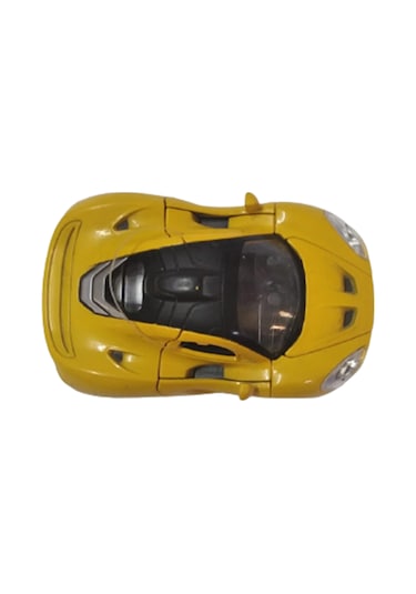 Metal Oyuncak Araba Tek Kapılı Sarı Sesli Kapıları Açılan