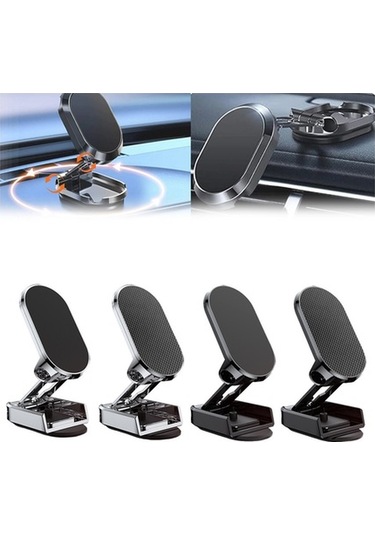 Yulong Ximistore9 360 Dönebilen Katlanır Manyetik Araç Telefon Siyah