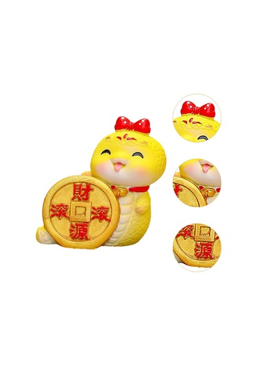 Homyl Yılan Heykelciği Çin Yeni Yılı Dekoru 6cmx3.6cmx6.5cm