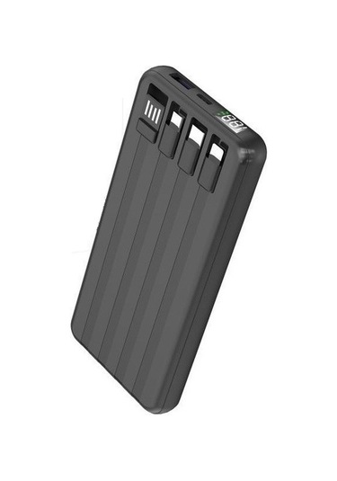 10.000mah Wirelles Dijital Göstergeli Powerbank Siyah