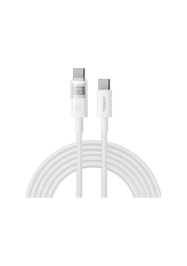 Baseus Display Cbtx00w Type-c'den Type-c'ye Hızlı Şarj Kablosu, Uzunluk:2 M Cbtx