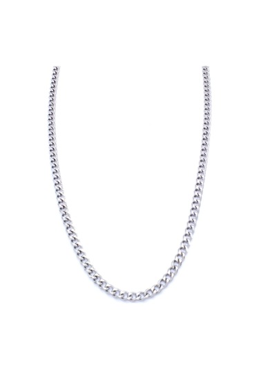 Ferizz 316l Çelik Samanyolu Unisex Zincir Kolye 60 Cm Zn-295 Beyaz