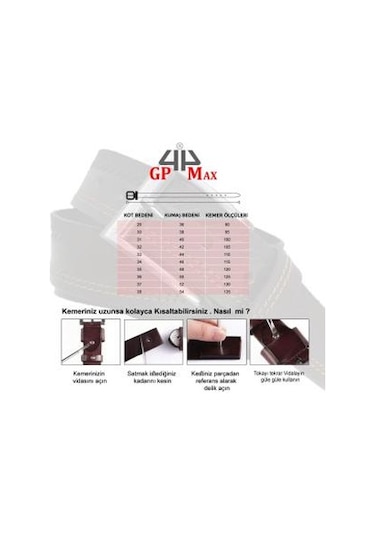 Hakiki Deri Erkek Kemer 3.5 CM Dikiş Desenli - Kahverengi