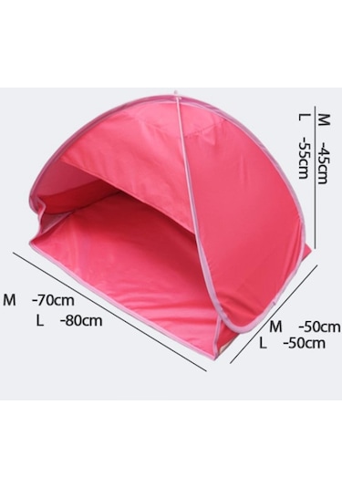 Dolıty Plaj Çadırı Bahçe Güneş Gölgelik Ekran Gölge Uv Koruyucu Gümüş Bez Kırmızı Çok Renkli