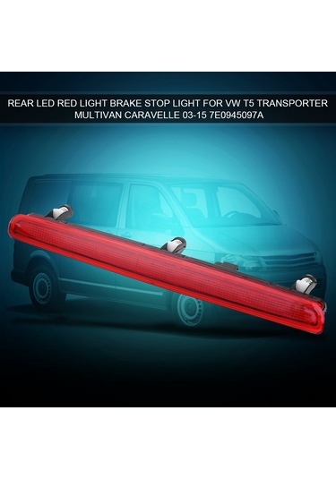 Yaozixa Vw T5 Transporter Multivan Caravelle 2003-2015 İçin 16 Ledli Arka Fren Lambası, Yüksek Parlaklık, Abs Malzeme, Oem:7e0945097a/7e0945097c