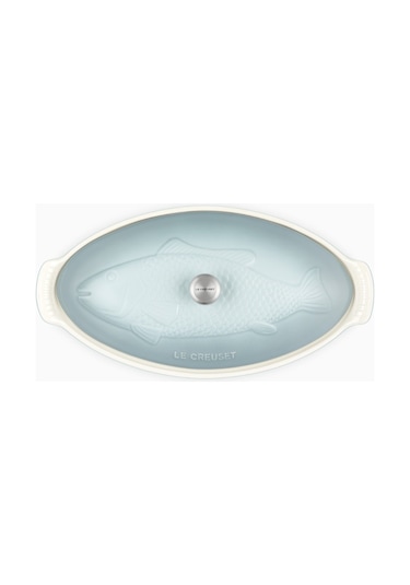 Le Creuset Kapaklı Seramik Balık Pişirme Kabı, 34 Cm Sea Salt
