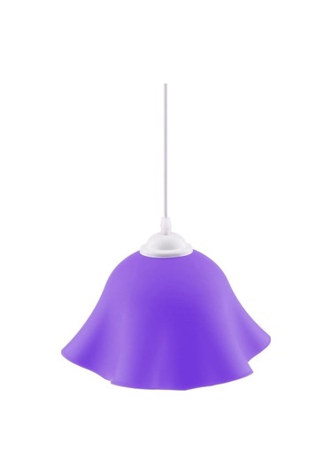 Novahub Sarı Çiçek Şekilli Modern Tavan Sarkıt Avize Abajur Kırmızı 270x140mm E27 Sarı