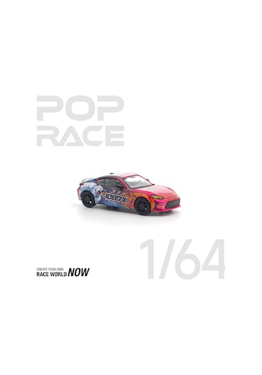 Pop Race Toyota Gr86 Cup 1087x Livery 1:64 Diecast Model Araba Kırmızı