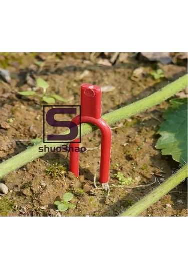 Reedark 100 Adet Çilek Tohumluk Çatalı, Bahçe Sarma Sabitleyici, Tiyatro Kök Sabitleme Aleti