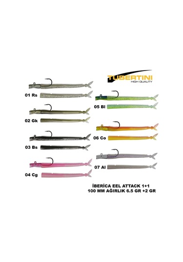 İberica Eel Attack Set 100 Mm 6.5 G + 2g 1+1 Set 05 Renk Kodu