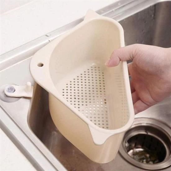 Zmc Bilişim Vantuzlu Üçgen Sebze Meyve Lavabo Raf Evye Süzgeç Sünger Tutucu Düzenleyici Mutfak Organize Çok Renkli