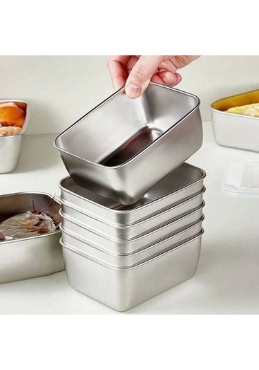 Paslanmaz Çelik Saklama Kabı Çok Renkli