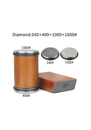 Xuweiwei Manyetik Elmas Bıçak Bileyici Kahverengi Elmas 240 400 1000 1500 15 20 Derece Açı Rulosu Demir Malzeme Şarj Edilmemiş Ahşap İşleme Mutfak Taşlama