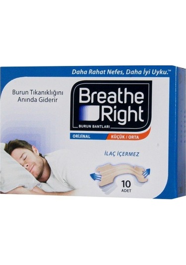 Breathe Right Burun Bandı Küçük/Orta Boy 10 Adet