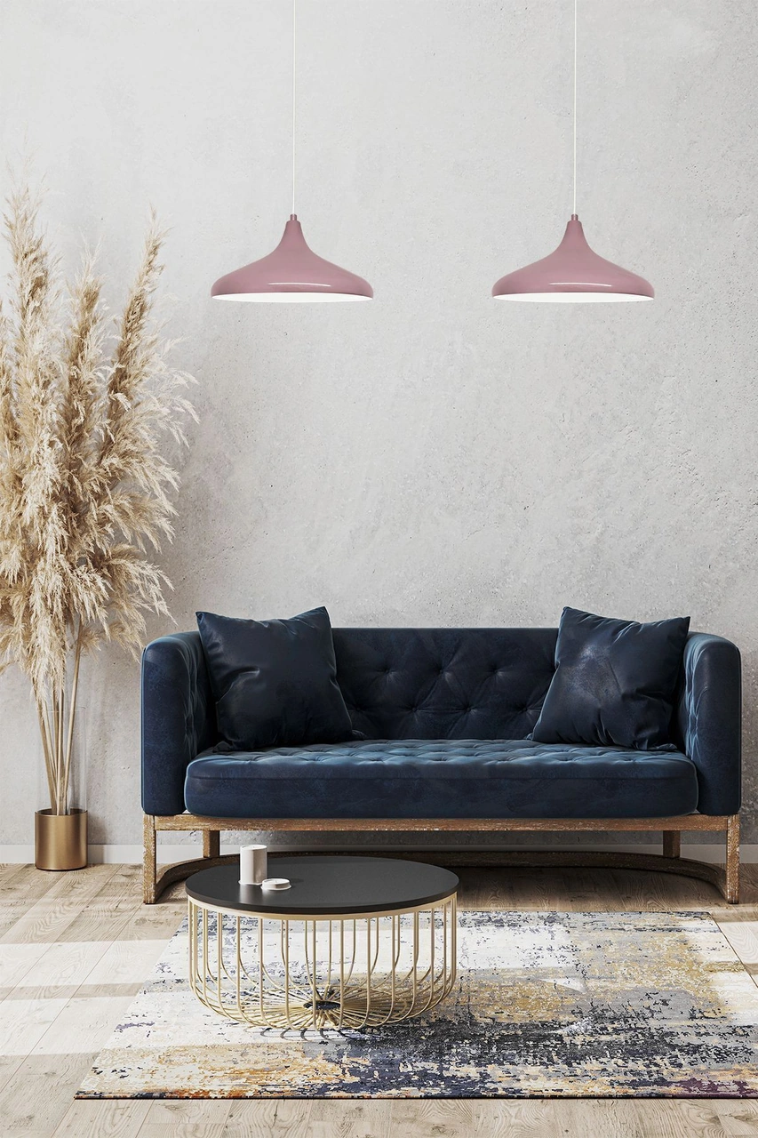 Champion Lila Tekli Avize Kafe Iç Mekan Salon Oturma Odası Mutfak Yatak Odası Sarkıt Modeli Lila