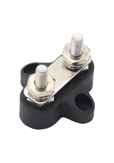 Youtek M6 Çift Somunlu Bakırlı Akım Terminali - Dc 48v 80a, Kırmızı-siyah, 4 Bağlantı Ve 4 Isı Kontraktörlü Set