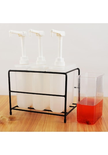 Suntek Şurup Şişesi Standı Tutucu Demir Baharat 1l