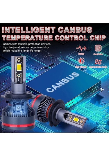 Flybuy Hyundai 300w H1 H4 H7 H11 Araba Far Ampulü 6500k Led Canbus H8 9005 9006 Hb3 6500k Super 9005/hb3 12 Led Far Ampulü 12
