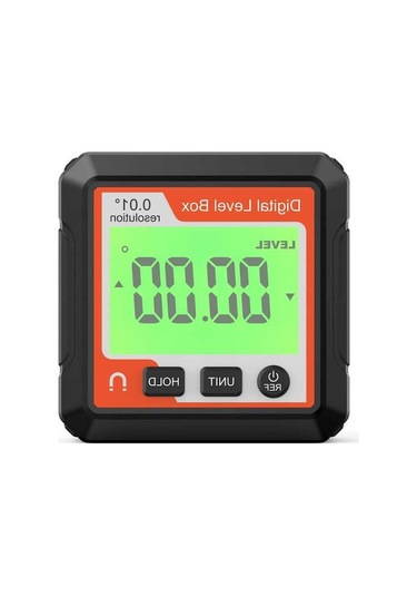 Novahub Su Terazisi Dijital Açılı Ölçer, Eğimölçer Manyetik Tabanlı Lc Beyaz, Elektronik Açıölçer