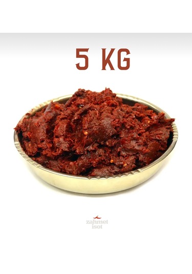 Zahmet Urfa Ev Yapımı Tatlı Biber Salçası 5 KG
